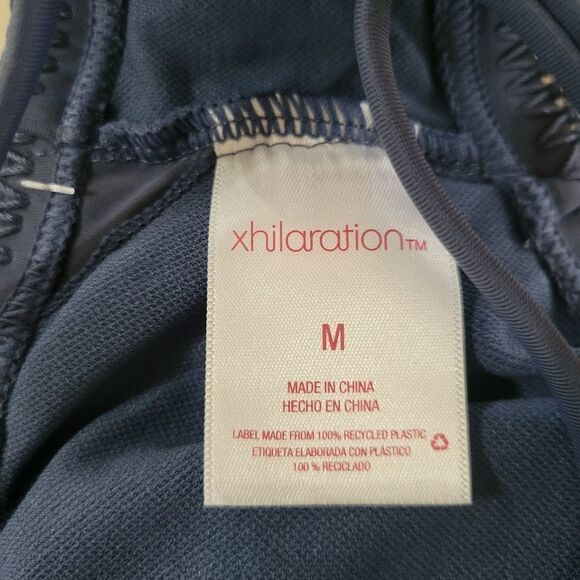 Xhilaration Crochet Blue High-Neck Bikini Top - Picture 6 of 12